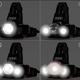 Explorer Beam - Φακός Κεφαλής Τρίφωτος LED Επαναφορτιζόμενος Μαύρος Πλαστικό - Μεταλλικό Ρ (Thumb 4)