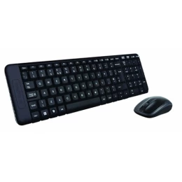 Logitech MK220 - Ασύρματο Σετ Πληκτρολόγιο & Ποντίκι USB - Αγγλικό US - Μαύρο (Thumb 2)