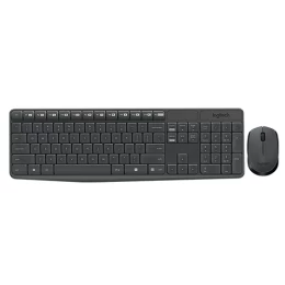 Logitech MK235 - Ασύρματο Σετ Πληκτρολόγιο & Ποντίκι USB - Αγγλικό US - Μαύρο (Thumb 2)