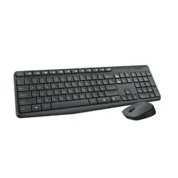 Logitech MK235 - Ασύρματο Σετ Πληκτρολόγιο & Ποντίκι USB - Αγγλικό US - Μαύρο (Thumb 3)