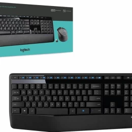 Logitech MK345 - Ασύρματο Σετ Πληκτρολόγιο & Ποντίκι USB - Αγγλικό US - Μαύρο (Thumb 1)