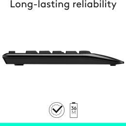 Logitech MK345 - Ασύρματο Σετ Πληκτρολόγιο & Ποντίκι USB - Αγγλικό US - Μαύρο (Thumb 10)