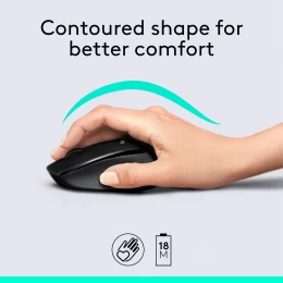 Logitech MK345 - Ασύρματο Σετ Πληκτρολόγιο & Ποντίκι USB - Αγγλικό US - Μαύρο (Thumb 7)
