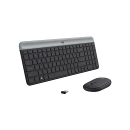 Logitech MK470 - Ασύρματο Σετ Πληκτρολόγιο & Ποντίκι USB - Αγγλικό US - Μαύρο (Thumb 2)