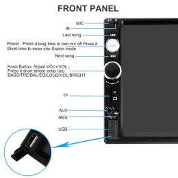 7010B Ηχοσύστημα Αυτοκινήτου 2DIN (Bluetooth/USB/AUX) με Οθόνη Αφής 7 Κωδικός: 35406415 (Thumb 7)