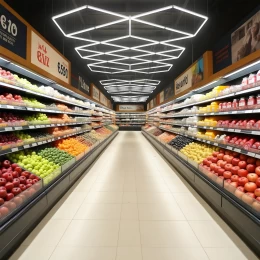 NeoPanel - Διακοσμητικό LED Φωτιστικό Πάνελ Οροφής Πολυγωνικού Σχεδιασμού με Εσωτερικά Μοτ (Thumb 5)