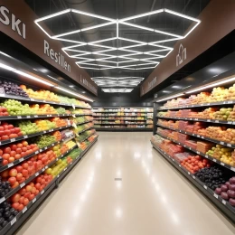 NeoPanel - Διακοσμητικό LED Φωτιστικό Πάνελ Οροφής Πολυγωνικού Σχεδιασμού με Εσωτερικά Μοτ (Thumb 6)