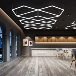 NeoPanel - Διακοσμητικό LED Φωτιστικό Πάνελ Οροφής Πολυγωνικού Σχεδιασμού με Εσωτερικά Μοτ (Thumb 7)
