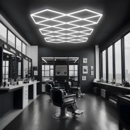 LumenWeave - Διακοσμητικό LED Φωτιστικό Πάνελ Οροφής Πολυγωνικού Σχεδιασμού με Εσωτερικά Μ (Thumb 5)