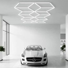 GeoGlow - Διακοσμητικό LED Φωτιστικό Πάνελ Οροφής Πολυγωνικού Σχεδιασμού με Εσωτερικά Μοτί (Thumb 11)