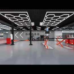 StrataBeam - Διακοσμητικό LED Φωτιστικό Πάνελ Οροφής Πολυγωνικού Σχεδιασμού με Εσωτερικά Μ (Thumb 6)