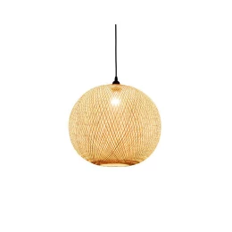 VenCore Araya 6089-10004 - Φωτιστικό Οροφής Μονόφωτο Κρεμαστό Μπεζ Μπαμπου - Μοντέρνο Σχέδ (Thumb 2)