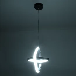 VenCore Duo Lume 6089-20005 - Μοντέρνο Κρεμαστό Φωτιστικό Οροφής Δίφωτο LED 22W Μαύρο Αλου (Thumb 7)