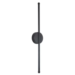 VenCore Linear Round 6093-20002 - Μοντέρνο Επιτοίχιο Δίφωτο LED 9W Μαύρο Αλουμίνιο 60CM με (Thumb 1)