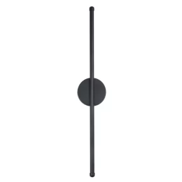 VenCore Linear Round 6093-20002 - Μοντέρνο Επιτοίχιο Δίφωτο LED 9W Μαύρο Αλουμίνιο 60CM με (Thumb 2)