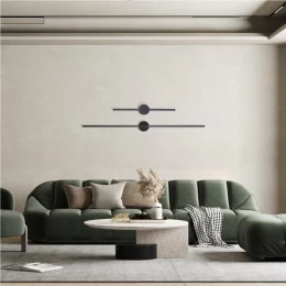 VenCore Linear Round 6093-20002 - Μοντέρνο Επιτοίχιο Δίφωτο LED 9W Μαύρο Αλουμίνιο 60CM με (Thumb 7)
