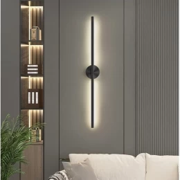 VenCore Linear Round 6093-20002 - Μοντέρνο Επιτοίχιο Δίφωτο LED 9W Μαύρο Αλουμίνιο 60CM με (Thumb 8)