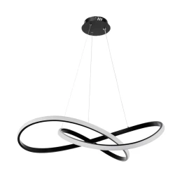 VenCore Infinity 6089-20001 - Μοντέρνο Κρεμαστό Φωτιστικό Οροφής LED 72W Μαύρο Αλουμίνιο Φ (Thumb 1)