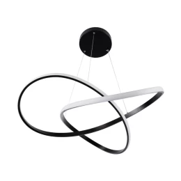VenCore Infinity 6089-20001 - Μοντέρνο Κρεμαστό Φωτιστικό Οροφής LED 72W Μαύρο Αλουμίνιο Φ (Thumb 4)