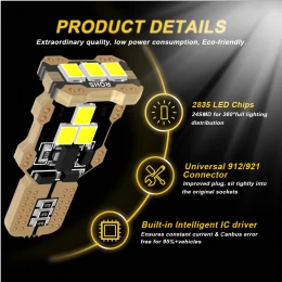 VenCore 3216-10035 - T15 W16W CanBus Gen3 - Λάμπα LED για Βάση T15 W16W CanBus Gen3 9 SMD  (Thumb 3)