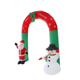 VenCore 8979-10001 - Santa Claus With Snowman Balloon 2.4m - Χριστουγεννιάτικη Φιγούρα Φου (Thumb 1)