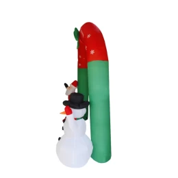 VenCore 8979-10001 - Santa Claus With Snowman Balloon 2.4m - Χριστουγεννιάτικη Φιγούρα Φου (Thumb 4)