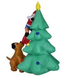 VenCore 8979-10004 - Santa Claus With Dog and Tree 1.8m - Χριστουγεννιάτικη Φιγούρα Φουσκω (Thumb 2)