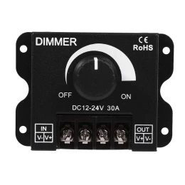 VenCore 6613-10004 - Dimmer 12-24V 360-720W with Knob Button - Επιτοιχιο Εξωτερικό LED Dim (Thumb 1)