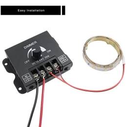 VenCore 6613-10004 - Dimmer 12-24V 360-720W with Knob Button - Επιτοιχιο Εξωτερικό LED Dim (Thumb 5)