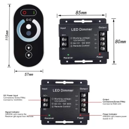 VenCore 6613-10007 - Dimmer Single Color 12-24V 216-432W with RF Remote - Ασύρματο Dimmer  (Thumb 5)