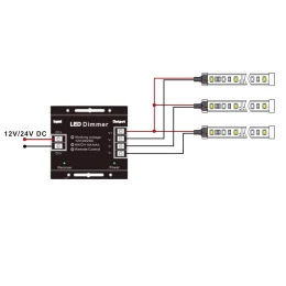 VenCore 6613-10007 - Dimmer Single Color 12-24V 216-432W with RF Remote - Ασύρματο Dimmer  (Thumb 6)