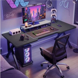 VenCore 2730-10002 - Gaming Desk 140x60x75cm Black - Μοντέρνο Γραφείο Gaming VenCore Μοριο (Thumb 3)