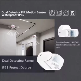 VenCore 3368-10004 - IP65 Dual IR Moving Sensor 230V 5A - Διπλός Ανιχνευτής Κίνησης PIR 18 (Thumb 7)