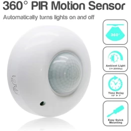 VenCore 3368-10008 - Ceiling Mount IR Moving Sensor 230V 10A - Ανιχνευτής Κίνησης Οροφής P (Thumb 2)