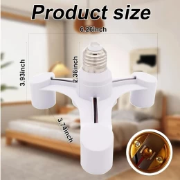 VenCore 6373-10014 - 3xE27 Bulb Adaptor 3x60W Max - Αντάπτορας - Μετατροπέας από 1xE27 σε  (Thumb 5)