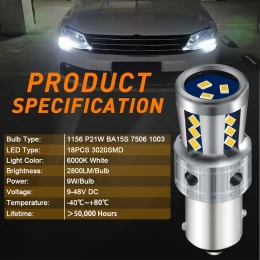 VenCore 3216-10164 - 1156 P21W CanBus Gen4 - Λάμπα LED για Βάση 1156 P21W CanBus Gen4 18 S (Thumb 2)
