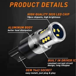 VenCore 3216-10172 - T20 7440 CanBus Gen4 - Λάμπα LED για Βάση T20 7440 CanBus Gen4 18 SMD (Thumb 3)