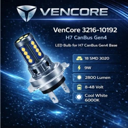 VenCore 3216-10192 - H7 CanBus Gen4 - Λάμπα LED για Βάση H7 CanBus Gen4 18 SMD 3020 9W 280 (Thumb 2)