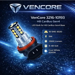 VenCore 3216-10193 - H8 CanBus Gen4 - Λάμπα LED για Βάση H8 CanBus Gen4 18 SMD 3020 9W 280 (Thumb 2)