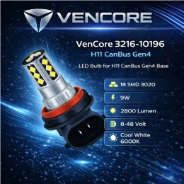 VenCore 3216-10196 - H11 CanBus Gen4 - Λάμπα LED για Βάση H11 CanBus Gen4 18 SMD 3020 9W 2 (Thumb 2)