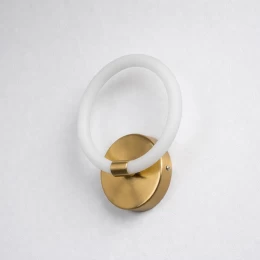 VenCore Velora Gold 6093-20052 - Μοντέρνο Επιτοίχιο Φωτιστικό Απλίκα LED 12W Χρυσό Αλουμίν (Thumb 1)