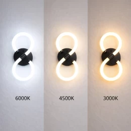 VenCore Eterna Black 6093-20053 - Μοντέρνο Επιτοίχιο Φωτιστικό Απλίκα LED 12W Μαύρο Αλουμί (Thumb 3)