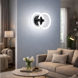 VenCore Vireon Black 6093-20057 - Μοντέρνο Επιτοίχιο Φωτιστικό Απλίκα LED 12W Μαύρο Αλουμί (Thumb 4)