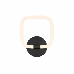 VenCore Seren Black 6093-20061 - Μοντέρνο Επιτοίχιο Φωτιστικό Απλίκα LED 12W Μαύρο Αλουμίν (Thumb 1)