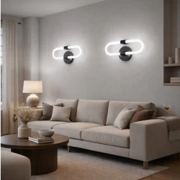 VenCore Circa Black 6093-20065 - Μοντέρνο Επιτοίχιο Φωτιστικό Απλίκα LED 12W Μαύρο Αλουμίν (Thumb 5)