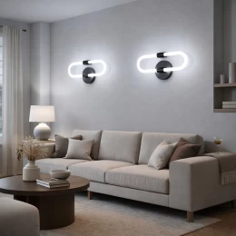 VenCore Circa Gold 6093-20068 - Μοντέρνο Επιτοίχιο Φωτιστικό Απλίκα LED 12W Χρυσό Αλουμίνι (Thumb 4)
