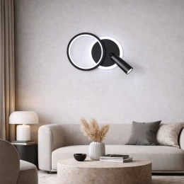 VenCore Novaris Gold 6093-20072 - Μοντέρνο Επιτοίχιο Φωτιστικό Απλίκα LED 12W Χρυσό Αλουμί (Thumb 5)