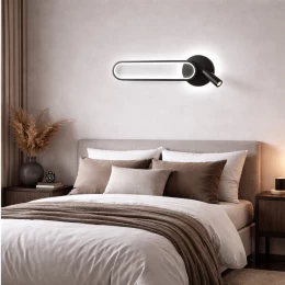 VenCore Velion Black 6093-20073 - Μοντέρνο Επιτοίχιο Φωτιστικό Απλίκα LED 12W Μαύρο Αλουμί (Thumb 4)