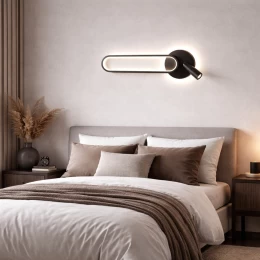 VenCore Velion Black 6093-20073 - Μοντέρνο Επιτοίχιο Φωτιστικό Απλίκα LED 12W Μαύρο Αλουμί (Thumb 5)