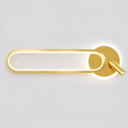 VenCore Velion Gold 6093-20076 - Μοντέρνο Επιτοίχιο Φωτιστικό Απλίκα LED 12W Χρυσό Αλουμίν (Thumb 1)